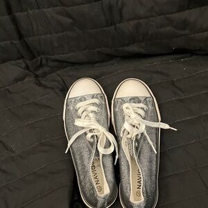 Silver Glitter Sneakers